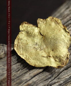 5.05gの珍しい非常に薄いリーフ状・金の葉のような自然金-G0554-8