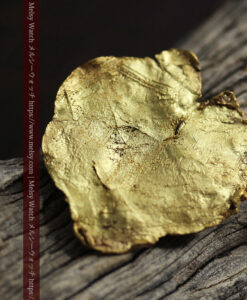 5.05gの珍しい非常に薄いリーフ状・金の葉のような自然金-G0554-9