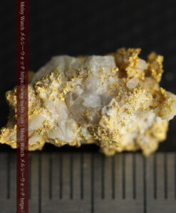 3.91gの特徴ある石英の入り方で入手しづらい珍しい自然金-G0560-18