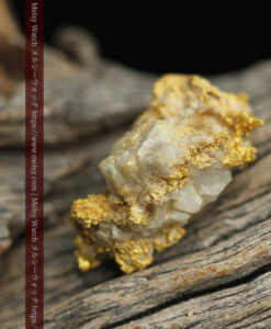 3.91gの特徴ある石英の入り方で入手しづらい珍しい自然金-G0560-4