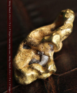 6.06gの縦長で丸みを帯びた自然金-G0568-10