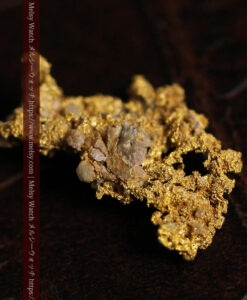 1.21gの魚のような形で薄く繊細な組成の自然金-G0569-6