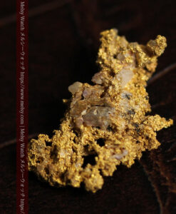 1.21gの魚のような形で薄く繊細な組成の自然金-G0569-8