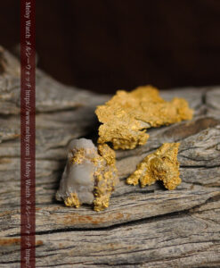 2.32gのビクトリア州Walhalla産の自然金3点-G0571-3