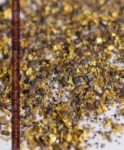 4.53gの採掘家の集めた小さな粗選別の砂金・自然金-G0580-4