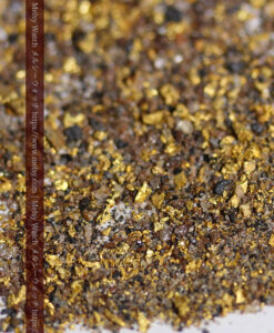 4.53gの採掘家の集めた小さな粗選別の砂金・自然金-G0580-5