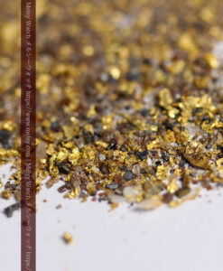 4.53gの採掘家の集めた小さな粗選別の砂金・自然金-G0580-9