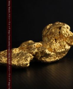 97.3gと超大型の色と形の美しい自然金-g0239-27