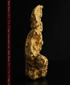 97.3gと超大型の色と形の美しい自然金-g0239-3