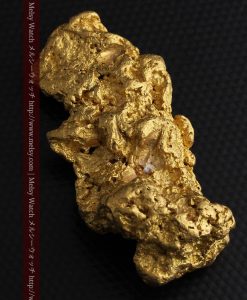 97.3gと超大型の色と形の美しい自然金-g0239-8