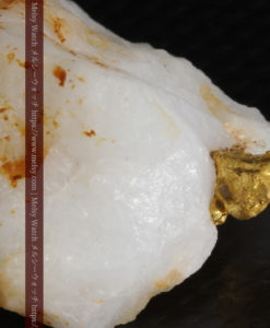 7.22gの石英に鎮座しているご神体のような自然金-G0241-15