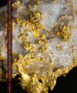 33.53gの雪化粧のような石英の結晶に覆われた美しい自然金-G0244-13