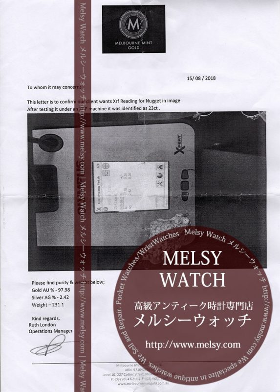 自然金と金塊販売のゴールド商館メルシー