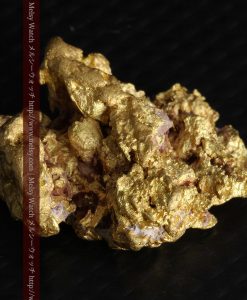 7.45gの自立して飾れる雰囲気の良い自然金-g0252-7