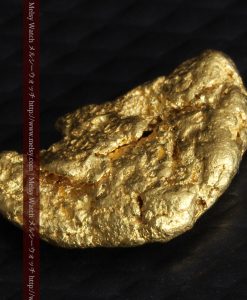 1.34gの物語りのお月さまのような平らな自然金-G0273-7