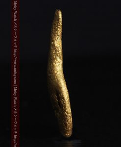 2.45gの瓢箪のような形の愛嬌ある自然金-G0278-3