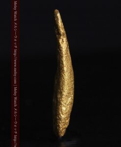 2.45gの瓢箪のような形の愛嬌ある自然金-G0278-4