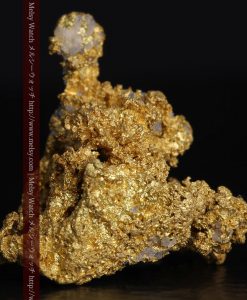 4.82gの小さな石英の粒と繊細な金の繋がりの自然金-g0289-2