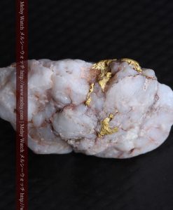 5.93gの丸みのある石英に包まれる金が見える自然金-g0292-12