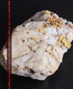 15.65gの大粒の金が見える大きなサイズの金鉱石-g0294-10
