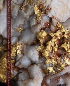 15.65gの大粒の金が見える大きなサイズの金鉱石-g0294-2