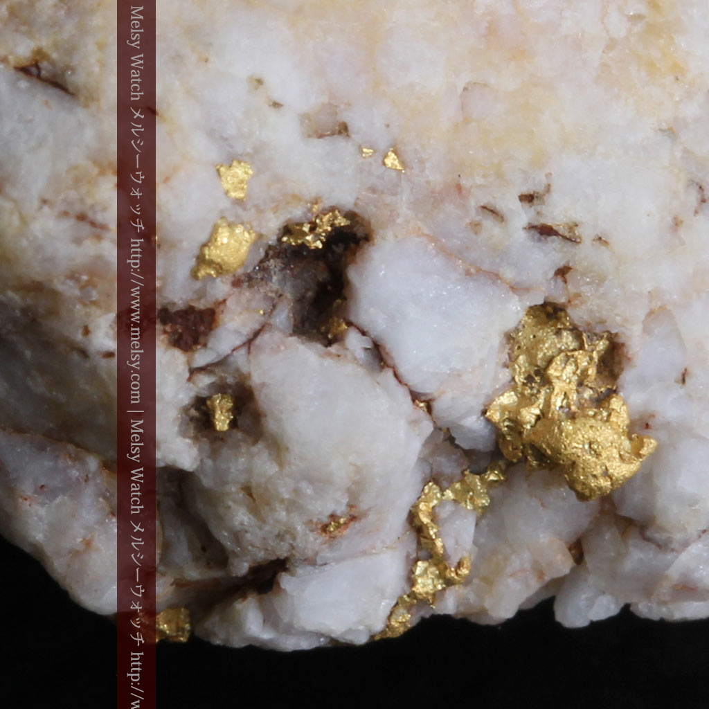 15.65gの大粒の金が見える大きなサイズの金鉱石（販売済み） - 自然金