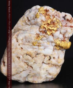 15.65gの大粒の金が見える大きなサイズの金鉱石-g0294-5
