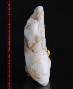 16.91gの大きな石英の中央に鎮座する自然金-g0298-7