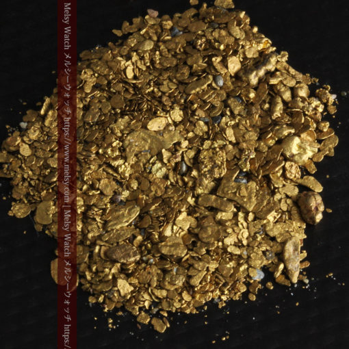 5.1gの小さな砂金と薄片の自然金-G0311-1
