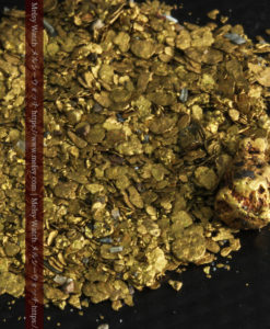 5.1gの小さな砂金・薄片金とやや粒の大きな自然金-G0312-6