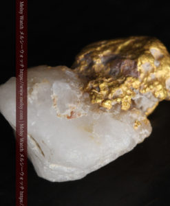 1.37gのキノコのような形の自然金と石英-G0316-7