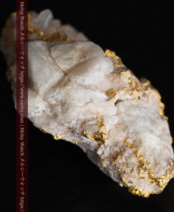 3.96gの雪の結晶のような石英に包まれた自然金-G0318-12