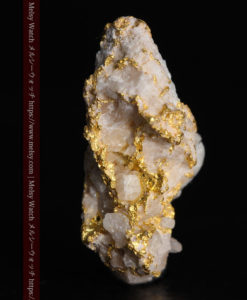 3.96gの雪の結晶のような石英に包まれた自然金-G0318-3