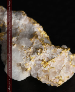 3.96gの雪の結晶のような石英に包まれた自然金-G0318-9