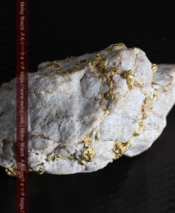 25.75gの石英から染み出るように光る自然金-G0328-16