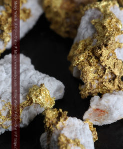 3.25gの小さな石英の付いた自然金8点セット-G0331-10