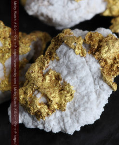 3.25gの小さな石英の付いた自然金8点セット-G0331-4