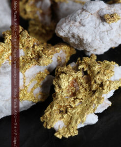 3.25gの小さな石英の付いた自然金8点セット-G0331-5