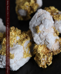 3.25gの小さな石英の付いた自然金8点セット-G0331-6