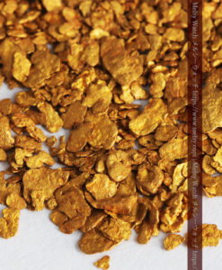 2.57gの小さな砂金・薄片金とやや粒の大きな自然金2点-G0335-3