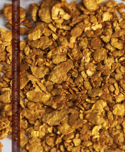 2.57gの小さな砂金・薄片金とやや粒の大きな自然金2点-G0335-4