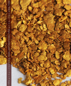 2.57gの小さな砂金・薄片金とやや粒の大きな自然金2点-G0335-5