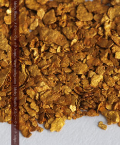 2.57gの小さな砂金・薄片金とやや粒の大きな自然金2点-G0335-6