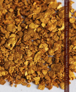 2.59gの小さな砂金・薄片金とやや粒の大きな自然金2点-G0336-6