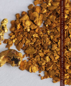 2.68gの小さな砂金・薄片金とやや粒の大きな自然金2点-G0337-3