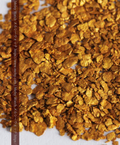 2.93gの小さな砂金・薄片金とやや粒の大きな自然金2点-G0338-4