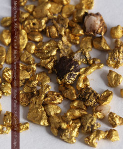 4.41gの小さな粒の自然金セット-G0341-5