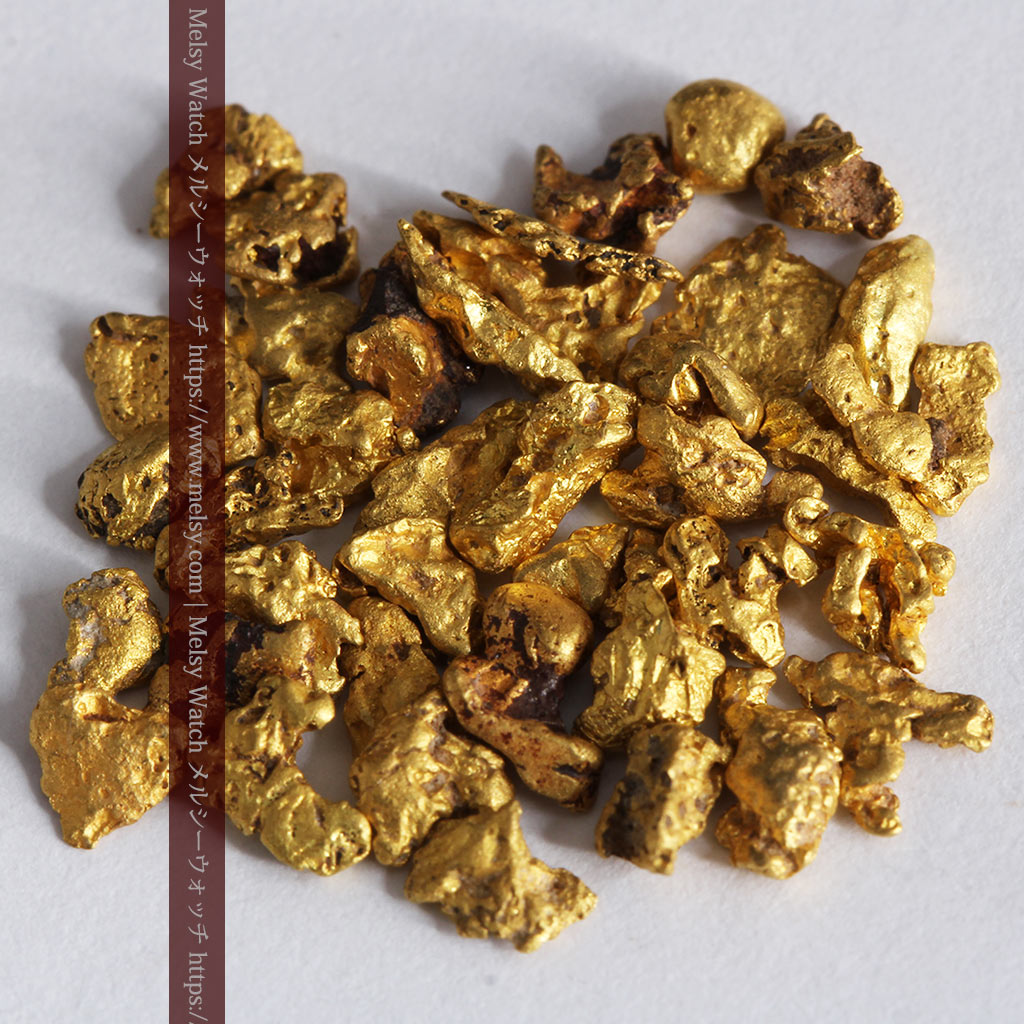 4.13gの小さな粒の自然金セット（販売済み） - 自然金と金塊販売のゴールド商館メルシー