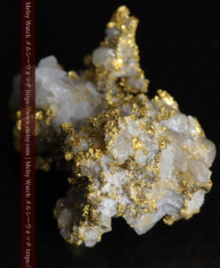 4.22gの非常に綺麗な立体感ある石英と自然金-G0348-10