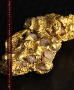 2.80gの粒石英が見える天然ならではの自然金-G0352-10